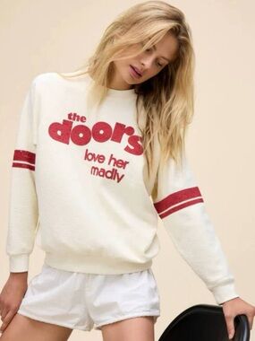 Daydreamer The Doors Love Her Madly Raglan Sweatshirt-NWT